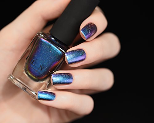 Image of ILNP Birefringence (H) - Blue, Purple, Red, Orange, Yellow, Green Color Shifting Ultra Chrome Holographic Nail Polish