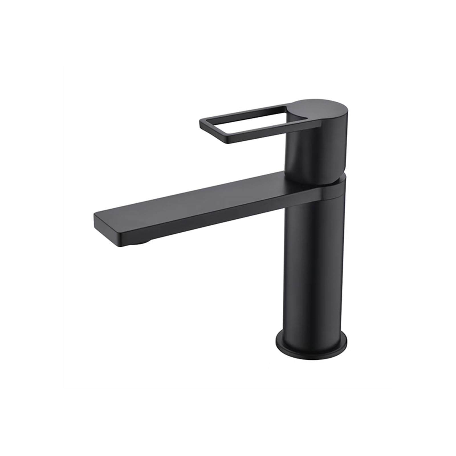 JVDDI Bathroom Sink Faucet Basin Mixer Gourmet Faucet Water Tap Hot Cold Tapware Chrome Matte(Black faucet)