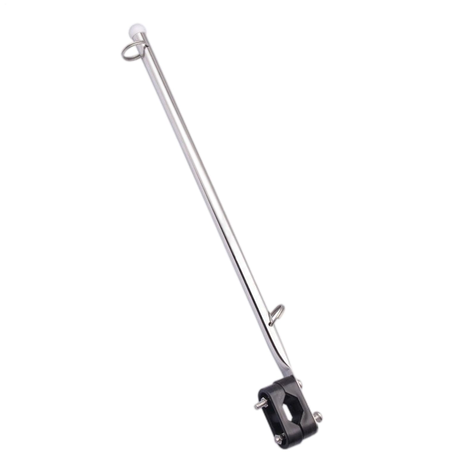 Marine Flag Pole - Mast Bracket Size Rail Type Long Endurance | Mounting Holes Stainless Steel Flaag Polee Set | Flagpole Hardware for Yachts Sailboats and Speedboats