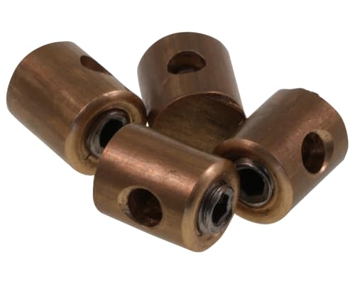 4 Stück Schraubnippel, aussen 6mm, Gesamtlänge 9mm, Gaszug Bremszug Bowdenzug Universal Nippel, Motorrad, Mofa, Roller, Moped, Quad und andere Zweiräder