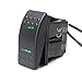 X-Haibei Marine Rocker Switch Waterproof 12V/24V ON-Off-ON 4 PIN Green LED Lighted for Boat Car Truck Trailer Caravan RV SUV ATV UTV