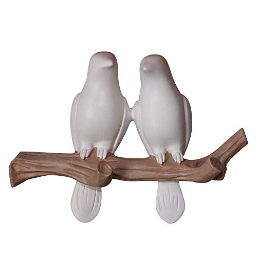 Evibooin Decor Wall Mounted Coat Rack | Birds On Tree Branch Hanger |