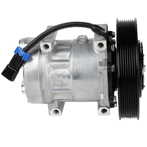 Image of ECCPP AC Compressor for Volvo for VNL L6 10.8L 14.9L 16.1L 2008-2017 | for Volvo VNM L6 10.8L 2008-2017 167530,168530 Fast Cooling AC Compressor with Clutch Low Vibration Fuel Efficient