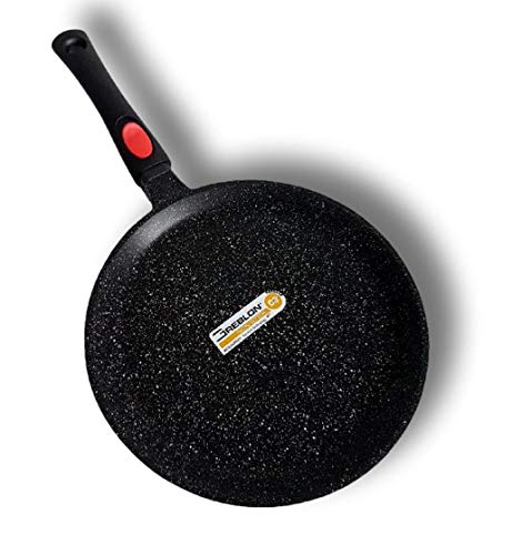 Crêpière Kamberg 32 Cm - Fonte Aluminium, Revêtement Pierre, Manche Amovible - Induction Compatible