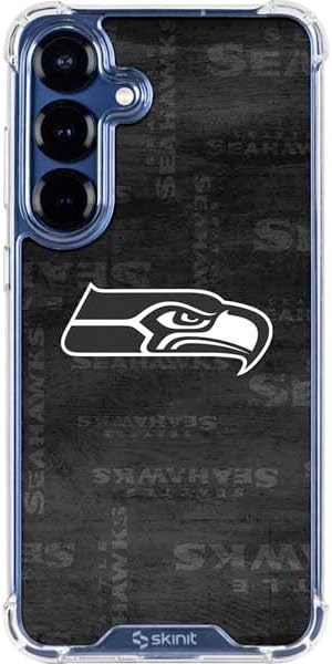 Skinit Clear Phone Case Compatible with Galaxy S25 - Officially Licensed NFL Seattle Seahawks Large Logo Design