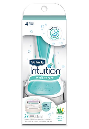 Schick Intuition Sensitive Care Razor for Women with 2 Moisturizing Razor Blade Refills