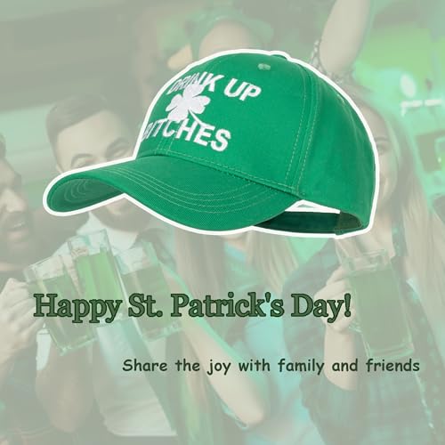 Image of Shamrock-Green Baseball-Cap for Men-Women - St Patrick's Outdoor Sun Hat Breathable Sports Golf Peaked Hat