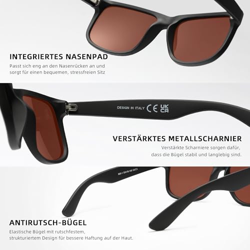 Gafas de sol polarizadas de moda unisex en pack de 3 piezas para deportes al aire libre 3