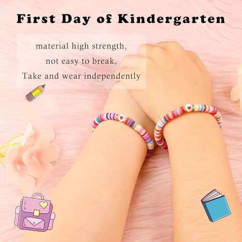 First Day of School Bracelet, Mommy and Me Bracelets Back to School Decor as First Day of Kindergarten Gift, Back to School Bracelet as 1st Day of School Bracelets for Daughter or Son4