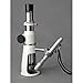 AmScope H250 Handheld Stand Measuring Microscope, 20x and 50x Magnification, 17mm Field of View, Includes Pen Light