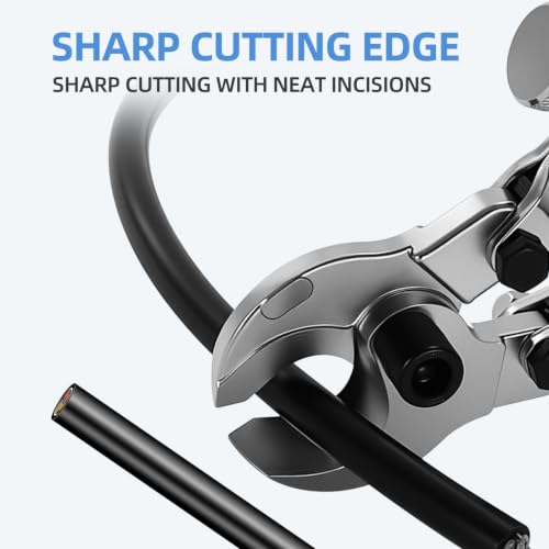 Image of Heavy Duty Cable Cutter for Copper and Aluminum up to 1-Inch 500 MCM, High Leverage Professional Wire Cutters, Manual Electrician Electrical Hand Tools