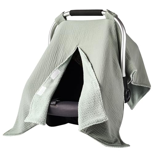 Soft & Breathable Baby Bassinet Sleeve Solid Color Comfortable Seats Protector Case for Travel and Outdoor