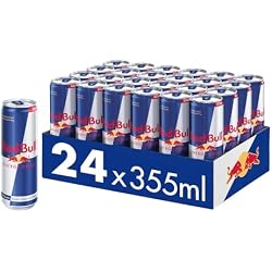 Red Bull Classic Energy Drink, 24 Tray (355 ml) | beinhaltet Koffein, Taurin, B-Vitamine, Zucker und Wasser, 355 ml, 24-Pack