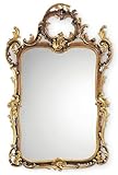 italienische luxus möbel marken Breite ca.: 78 cm Casa Padrino Luxus Barock Spiegel Braun/Schwarz/Gold - Handgefertigter Italienischer Barockstil Wandspiegel - Luxus Möbel im Barockstil - Luxus Qualität - Made in Italy - Barock Möbel