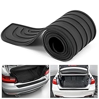 Car Rear Bumper Protector Strip For Audi A4 Avant B9 8W I 2015-2024,Rubber Paint Protector For Sill Lip Rear Bumper Guards Anti-scratch Rear Bumper Protector Cover,Grey