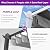 PURPLE LEAF Outdoor White Pergola 10' x 13' w/Light, Extra Canopy, Grey