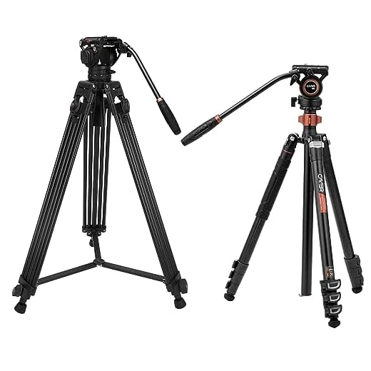 Cayer BV30L 72 Inches Video Tripod System Kit and FP2450 Video Tripod