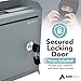 Adir Suggestion Box with Slot and Lock - Money Drop Box with Lock, Cash Dropbox - 9.8x7.5x3.4 Inches Wall Mount Donation Box - Metal Deposit Box in Gray