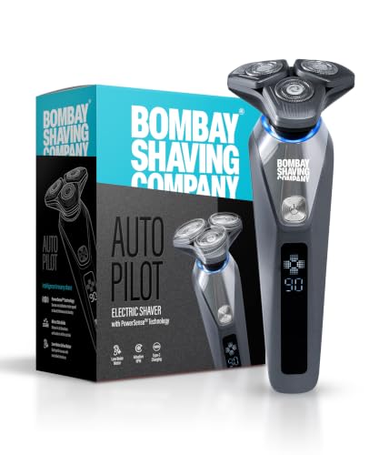 Image of Bombay Shaving Company Autopilot Electric Shaver For Men | Intelligent Shaving | PowerSense Technology | Low Noise Motor | Auto-adjusts Speed | Type-C Flash Charging | Waterproof Body