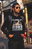 Pininerr Anime Hoody for Men Teen Boys-Classic Long Sleeve Casual Sweatshirt Black