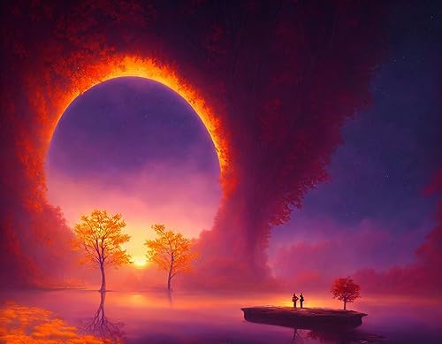 Affiches sur toile de coucher de soleil 58x90 cm SERENDIPITP sans cadre pour salon