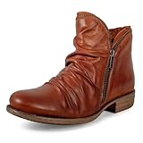 Miz Mooz Women's Luna Ankle Boot, Brandy, 8.5 M US