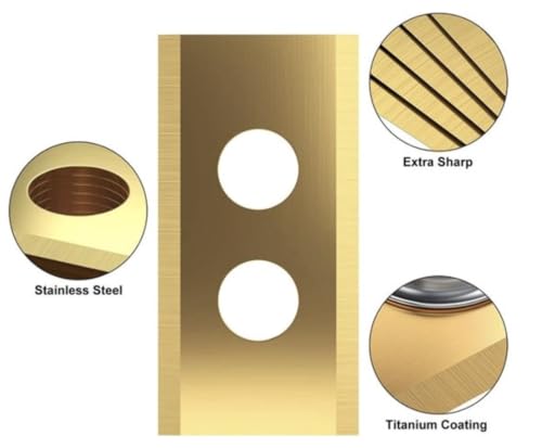 30 x titanium messen, robotmaaier messen, reservemessen voor robotmaaiers, reservemessen geschikt voor Worx Landroid en LandXcape, Zoef Robot - Afbeelding 6