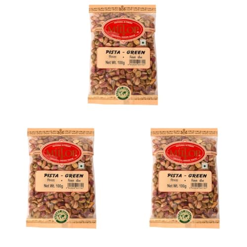 Image of Miltop Green Pista Kernel Without Salt 100 g (Pack of 3)