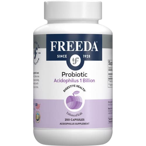 FREEDA Acidophilus Probiotic 1 Billion CFU - Lactobacillus Acidophilus Probiotics for Women & Men -...