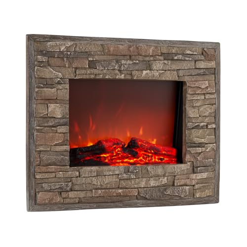 Klarstein Alpbach - Elektrischer Kamin, Leistung: 1800 Watt, 2 Heizstufen,...