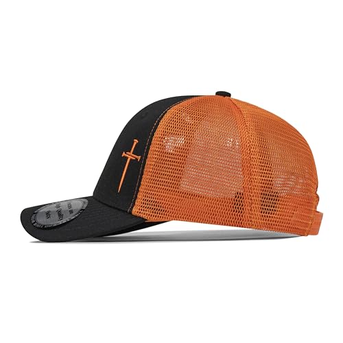 Image of Christian Hats for Men Women,Jesus 3 Nail Cross Hat Christian Religious Gifts for Birthday /Christmas