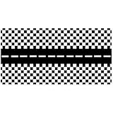 Fituenly Rennwagen-partytischdecke, Schwarz-weiß Kariert, Tischdecke Im Rennstrecken-Design Für Jungengeburtstage Und Babypartys, Tischläufer Rennwagen-dekor