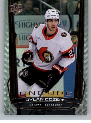 2025-26 Upper Deck Series Two Encore #E-163 Dylan Cozens Ottawa Senators Official Hockey Card in Raw (NM or Better) Condition