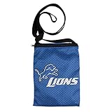Littlearth Unisex-Adult NFL Detroit Lions 1 Game Day Pouch, Team Color, 6.25