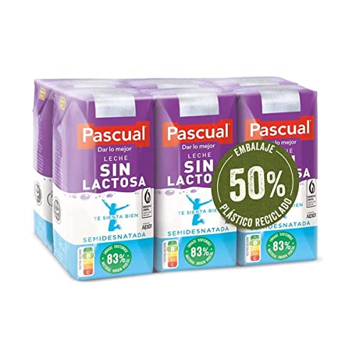 Pascual - Leche Pascual Semidesnatada Sin Lactosa - Bienestar Animal