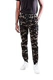 Brooklyn Athletics Men's Casual Slim Fit Soft Twill Jogger Pants