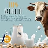 6 Stück PetLove Hartkäse für Hunde • 100% natürlicher Kauknochen aus Käse • Kaukäse Hund • Kauspaß & Zahnpflege • Ideal für unterwegs • 6er Pack • Größe XS: 10-30g