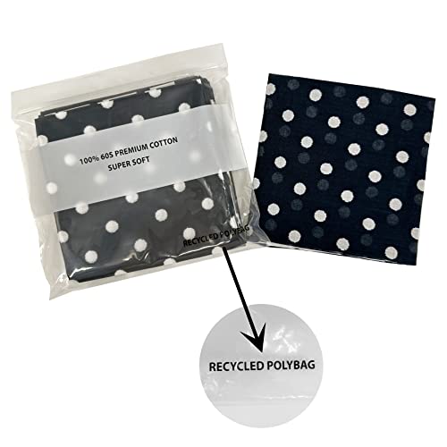 Image of Single Pack Bandanas 60s Premium Cotton Soft Thin Handfeel Large Handkerchief for Men and Women