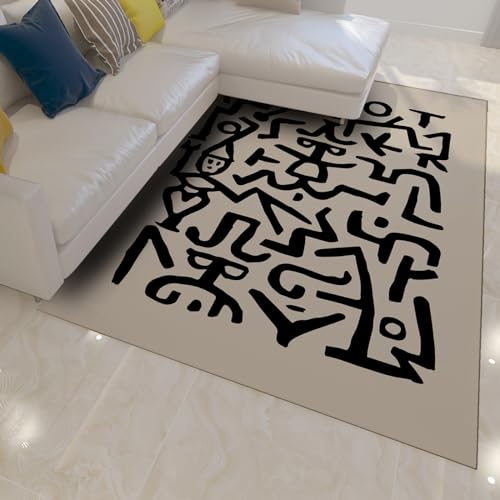 Tapis De Sol Abstrait Paul Klee grand format résistant style - 3