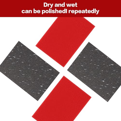24stück Schleifschwamm Set - Radierschwamm180-3000 Körnung, Stahlwolle, Nassschleifpapier, Schleifpapier Set, Schwämme, Schleifvlies, Trockenbauschleifer, Polierpaste, 12 Körnungen, 75x100x5mm