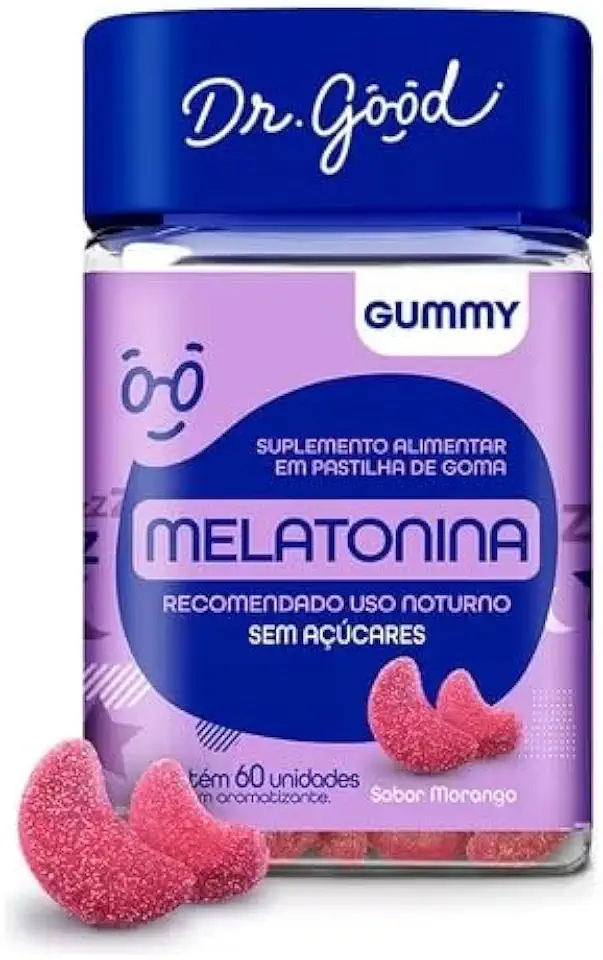 Suplemento Melatonina Fini 60 Gomas Morango - Dr. Good