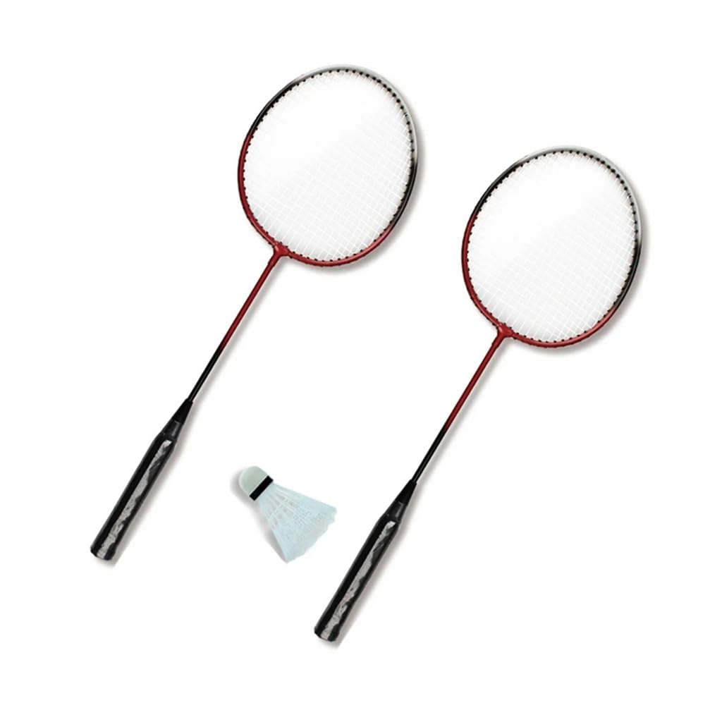 Ferro-alloy Badminton Racket Bag with 6 Free BallsPlastic Racket Convenient