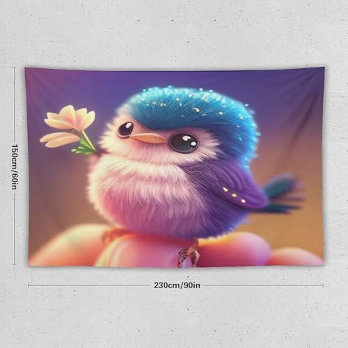 Tapisserie oiseau PAZZK pour salon grande tenture murale style affiche