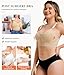 LANCS Wireless Front Closure Bras for Women Compression Mastectomy Bras Surgical Supportive Bra with Adjustable Straps Beige