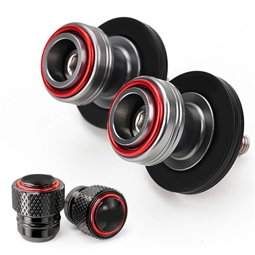 Carretes M8 de brazo oscilante CNC para Kawasaki ZX-6R y ZX-10R con tapas de válvula
