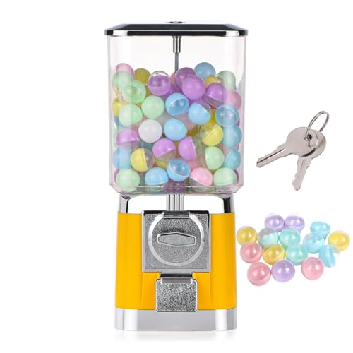SHIOSH ガチャガチャ 本体 100円硬貨用/コインは不要/ゲームコイン レトロガシャポンマシン 業務用ガシャポン本体 楽しいカプセルマシン ガチャマシーン イベント ガチャガチャカプセル 25-35MM 業務用 家庭用 大容量 幼稚園教育機関向けギフ