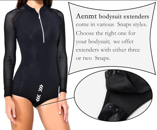 Women's Bodysuit Extender with Snaps, Adds Length to Torso, Removable and Washable Crotch Extender3