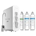 Waterdrop G3 Reverse Osmosis System, with WD-G3-2CFCB Replacement Water Filter, 8 Stage Tankless Reverse Osmosis Water Filter, Bundle