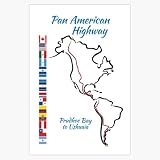 Pan American Highway Road Trip Map Travel Adventure 5' Vinyl Decal Bumper Sticker