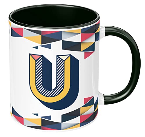 Image of NH10 DESIGNS 3D Colorful Alphabet Letter U Printed Coffee Mug for Girls Boys Friends Love Kids Best Gift for Birthday Anniversary Initial Letter U (Ceramic Tea Coffee Mug-350ml) - ABV3TM2 63